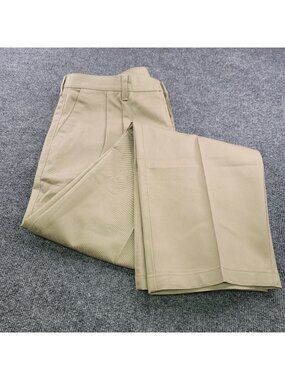 Timber Creek By Wrangler Mens Khaki 38x32 Classic Fit Dress Pants 100% Cotton